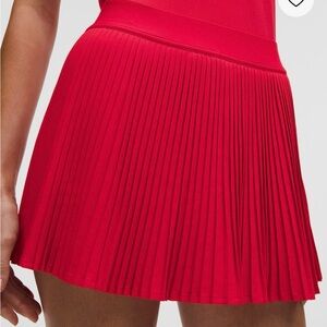 Lululemon Varsity High-Rise Pleated Tennis Skirt - Lululemon Red